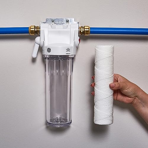 GE FXWSC Whole House Water Filter Cartridges, 30 Micron, 12-Pack