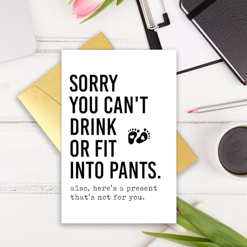 Funny & Sarcastic Baby Shower Card - Humorous Congrats for New Mom & Dad