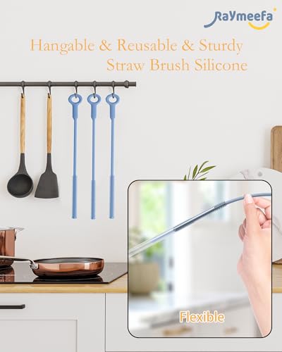 Raymeefa Straw Cleaner Brush Set - Scratch-Free Silicone Cleaning Tool