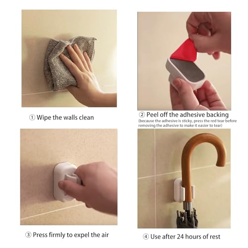 Wall-Mounted Toothbrush Holder - Adjustable Self-Adhesive Organizer