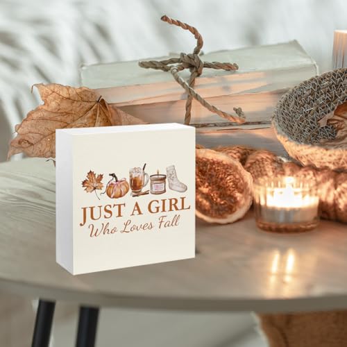 Love Fall Wooden Sign - Thanksgiving Decor Sign for Room & Home - Variation 1