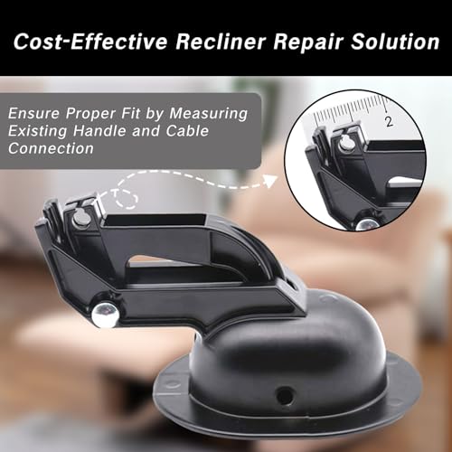 Universal Recliner Handle Replacement with Cable - Heavy Duty Zinc Alloy
