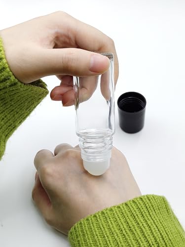 Glass Roller Bottles 30ml 4-Pack Refillable Perfume Oils