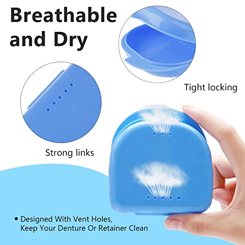Ceonam Orthodontic Retainer Case 2 Pack - Ventilated Mouthguard Box