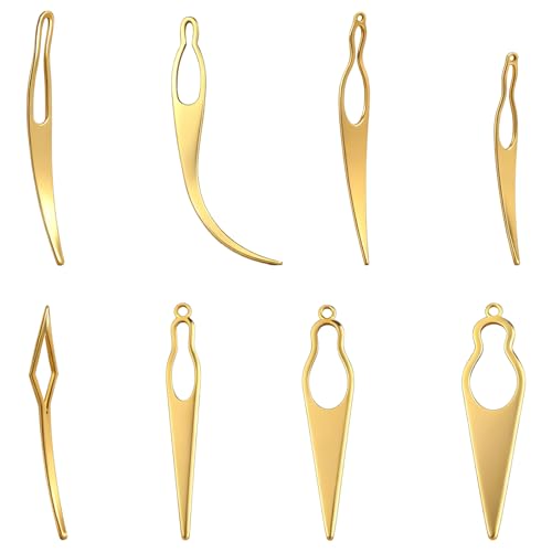 Tucnoeu 8pcs Interlocking Tool for Locs, Sisterlock Retighten Tool Bent-Hook Needle