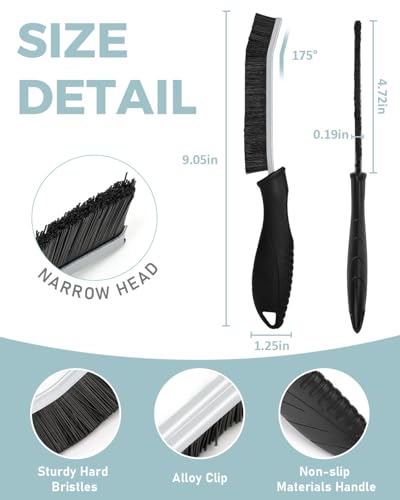 SXhyf Hard Bristle Crevice Cleaning Brush for Gaps and Kitchen