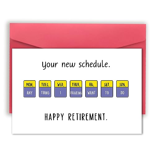 Funny Retirement Card for Him & Her - Humorous New Job Gift