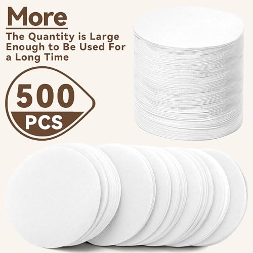 OXO Cold Brew Coffee Paper Filters - 500 Pack, Biodegradable & Leak-Proof