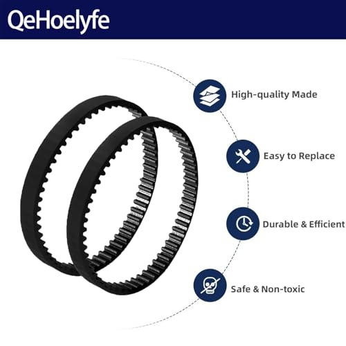 2 Pack Hoover UH74200 UH74210 Replacement Vacuum Belts 225-6.4