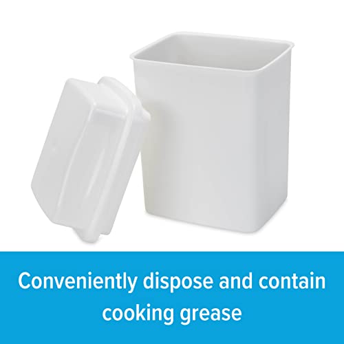 Camco Cooking Grease Storage Bin with Foil Liners - Prevent Clogs