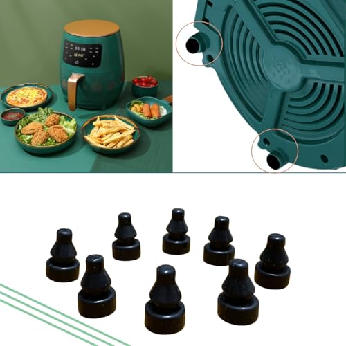 Holiket Black Replaceable Rubber Feet for Slow Cooker - 8 Pack, Scratch Protection