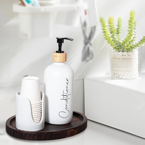 Ceramic Bathroom Cup Dispenser for 3-4 oz Cups - White, 1 Pack