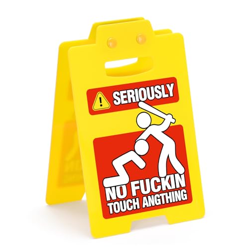 Funny Team Desk Sign - Creative Stress Relief Decor for Office