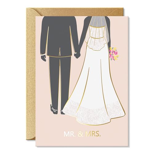 Sweetzer & Orange Premium Wedding Greeting Card with Gold Foil