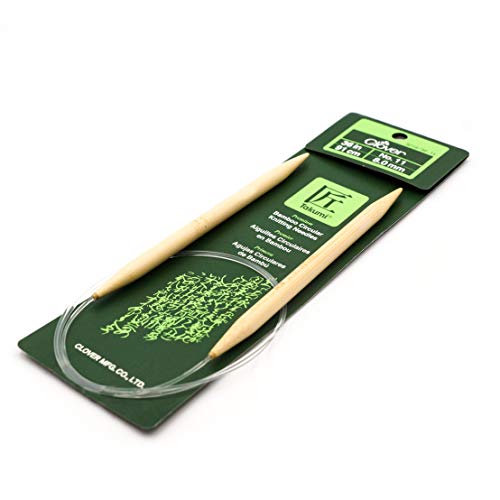 Clover Takumi Bamboo Circular Knitting Needle, 36-Inch, Size 11