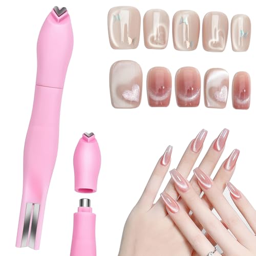 3 in 1 Cat Eye Nail Magnet Tool - Pink Multifunctional Magnetic Wand
