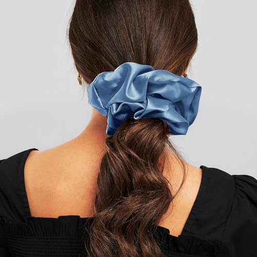 FUQAO Silk Satin Hair Scrunchies - No Damage Elastic Ponytail Holder