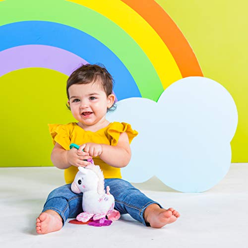 Bright Starts Unicorn Plush Take-Along Toy for Strollers & Carriers