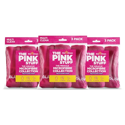 Stardrops The Pink Stuff Miracle Microfibre Cloths - 9 Count Kit