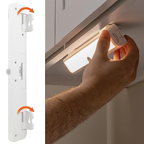 LED Motion Sensor Light Bar - 12 Inch Swivel, 250 Lumens, 2-Pack