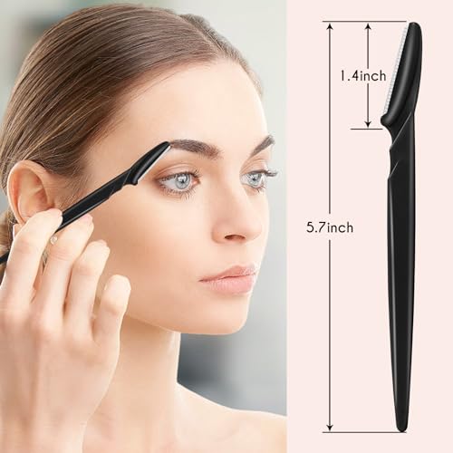 16 Pcs Eyebrow Razors and Dermaplaning Facial Hair Removal Tools