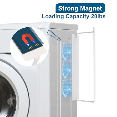 EASTTOWEST Magnetic Hanger Organizer - White Clothes Storage Rack