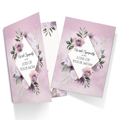 Loss of Wife Sympathy Card - Premium A5 Floral Bereavement Card