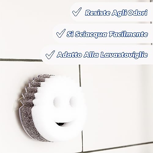 Scrub Daddy Scrub Mommy Grey Dual-Sided Kitchen Sponge - Flexible & Absorbent
