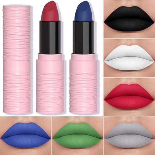 BEUKING Matte Festival Lipstick & Face Painting Stick Waterproof Lip Tint