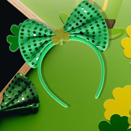 St. Patrick's Day Shamrock Headband Green Clover Irish Hair Accessory