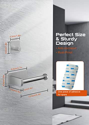 Anfly Brushed Nickel RV Toilet Paper Holder with Hooks