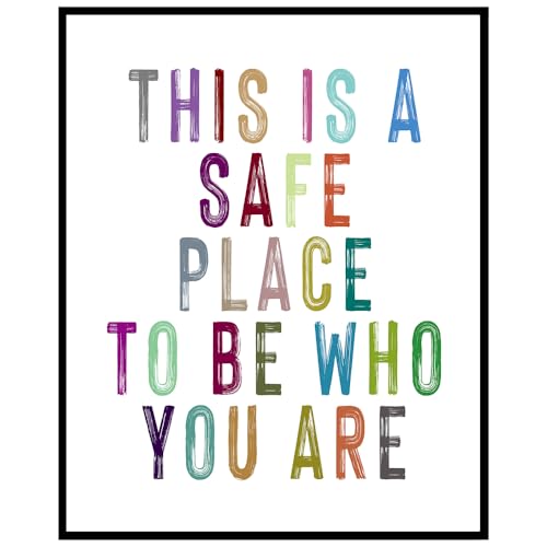 Inspirational Mental Health Wall Art Print - 8x10 Unframed