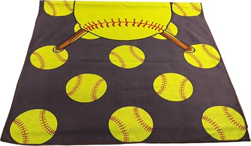 Softball Microfiber Beach Towel, Oversized 63"x31.5" Quick-Dry Pool Blanket