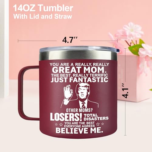 Likeny 14oz Insulated Coffee Mug - Mother's Day Gift for Mom