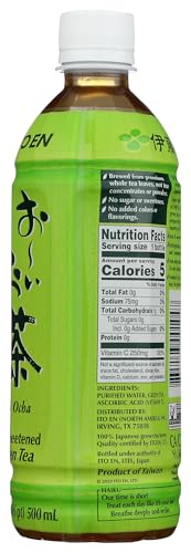 Ito En Oi Ocha Unsweetened Green Tea - 16.9 Fl Oz