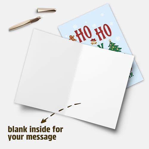 Funny Christmas Card Gifts for Women Men Holy Shit Cheeky Holiday Greeting Card