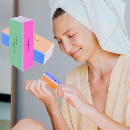 SKYPIA 4-Way Nail Buffer Block and Files - Professional Salon Manicure Tool