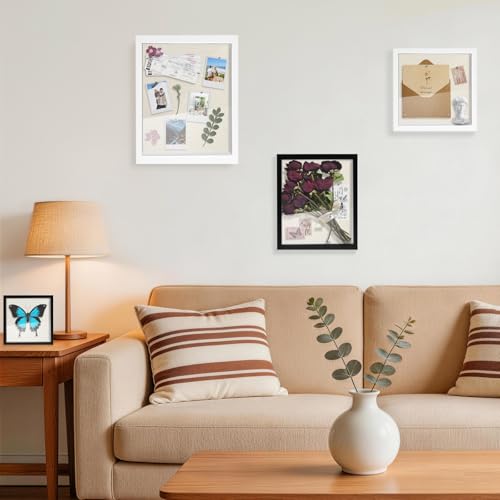 5x5 White Shadow Box Frame with Acrylic Front & Foam Back