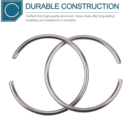 2 Pack Aluminum Vacuum Wand Rings for Commercial Vacuums (100100)