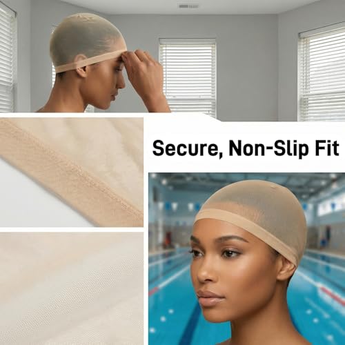 HD Wig Caps for Women - Ultra-Thin Stretchy Nylon Breathable Skull Cap
