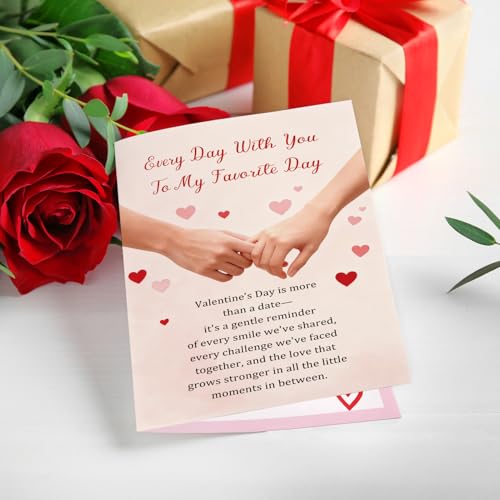 Romantic Hand Holding Valentine's Day Card for Husband Wife Partner