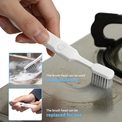 Crevice Cleaning Brush Set - 4 Pcs with 1 Big, 2 Small & 1 Medium Brushes