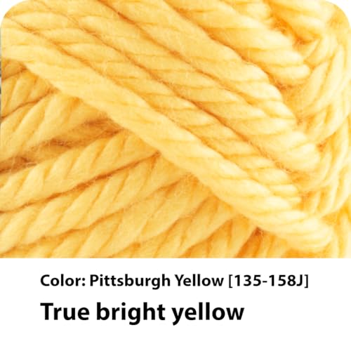 Lion Brand Hometown Yarn, Super-Bulky 3 Pack - Pittsburgh Yellow