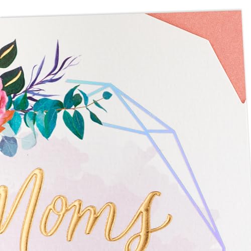 Hallmark Mother's Day Card - Moms Make the World Go Round Floral Gemstone