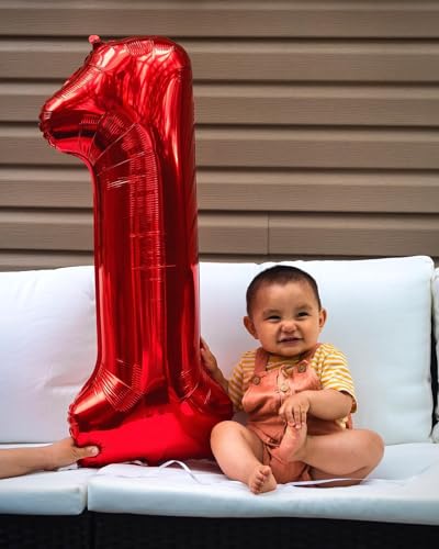Red 6 Number Balloon 40 Inch Birthday Party Decoration