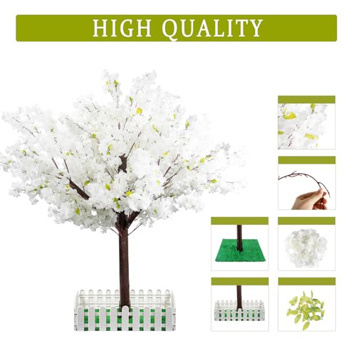 Artificial Cherry Blossom Tree - Handmade Indoor & Outdoor Decor, 4-7ft Sizes