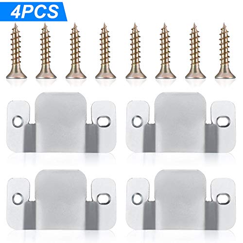 Sectional Couch Connector Brackets - Heavy Duty Metal Sofa Interlock, 4 Pack