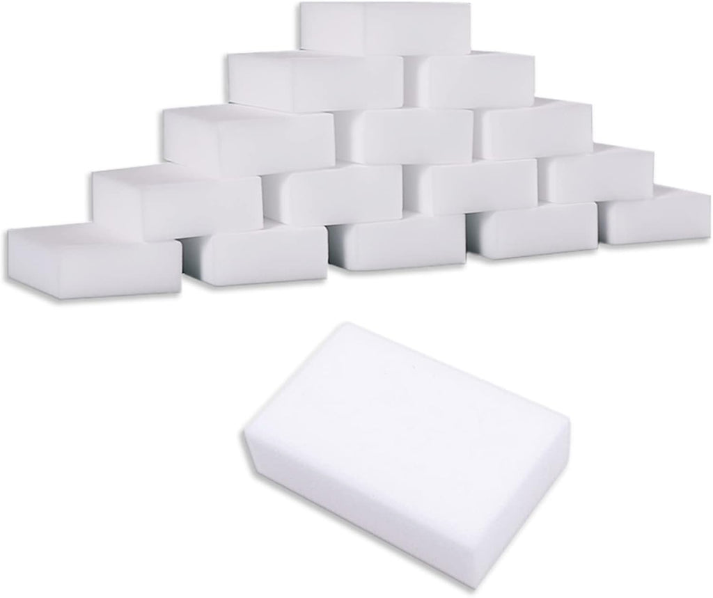 Magic Sponges 50-Pack Cleaning Erasers - Multi-Functional Melamine Foam Pads for Kitchen, Bathroom & Furniture