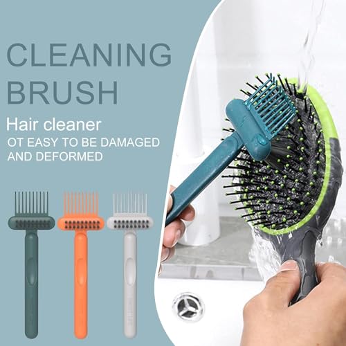 GANPUB Hair Brush Cleaner Tool - Mini Orange Comb Cleaning Brush