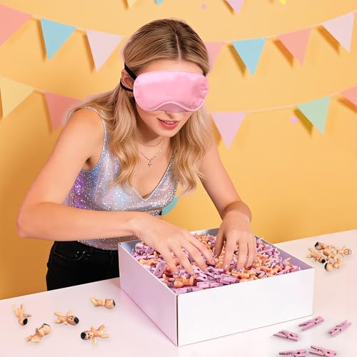 Pink Grab Baby Game Set - 4 Sets for Baby Shower Fun